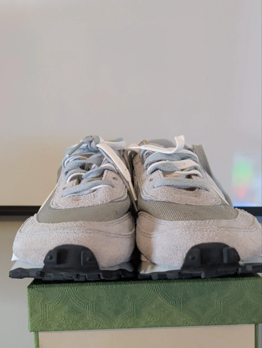 Nike Light Grey and White Men’s Running Sneakers